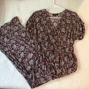 Madewell floral wrap dress